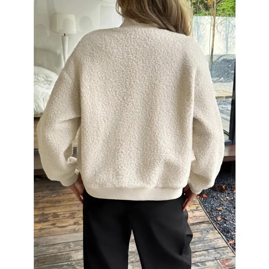 Snap Down Dropped Shoulder Jacket