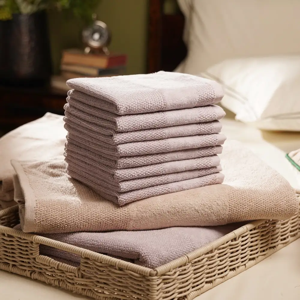 Blush Cotton Face Towel Set