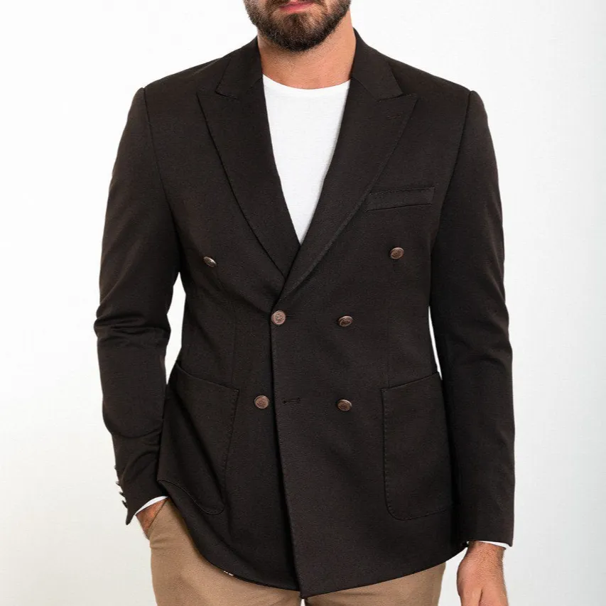 Contemporary Slim Fit Double Breasted Blazer