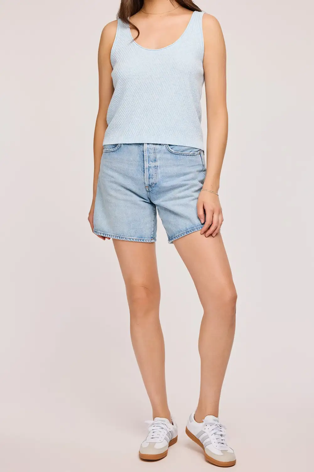 Textured Relaxed Lightweight Soft Tank Top