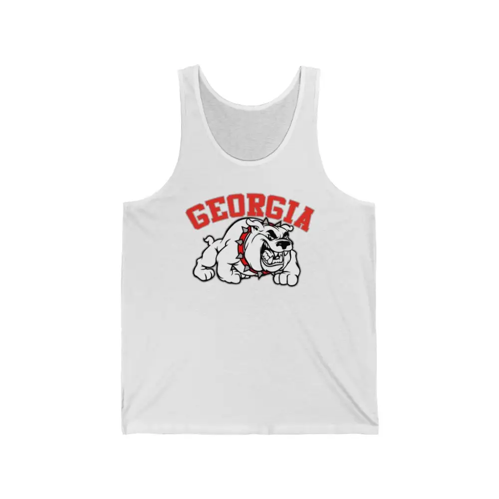 Bulldog Mascot Graphic Sleeveless Tank Top