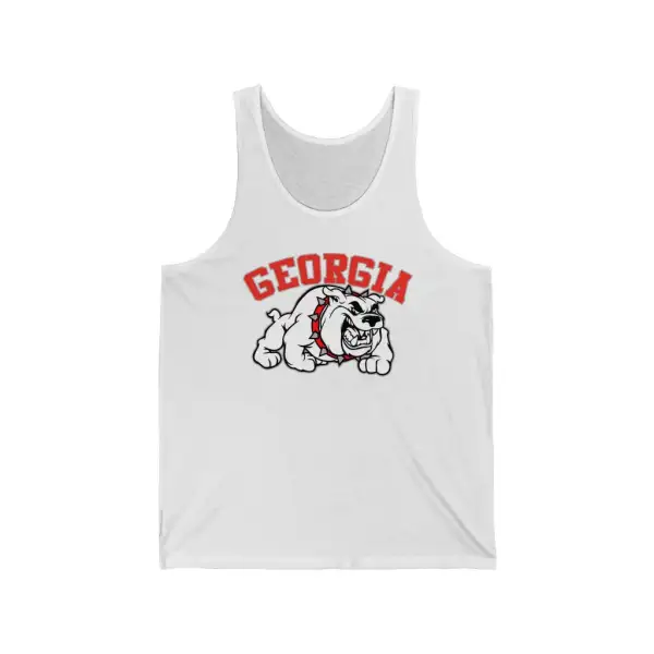 Bulldog Mascot Graphic Sleeveless Tank Top