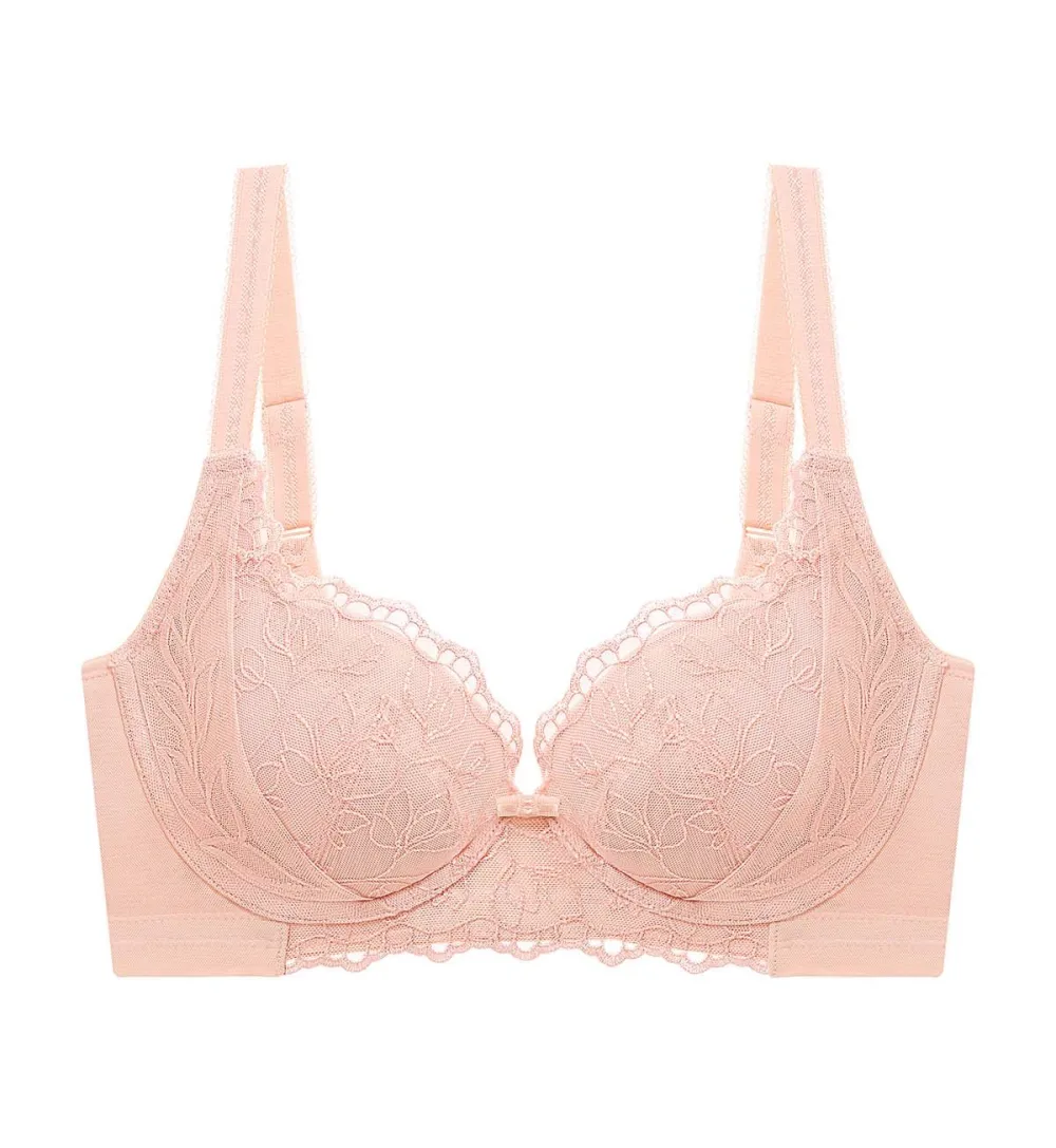 Women's Lightweight-Feel Wired Push-Up Mesh Breathable Bra