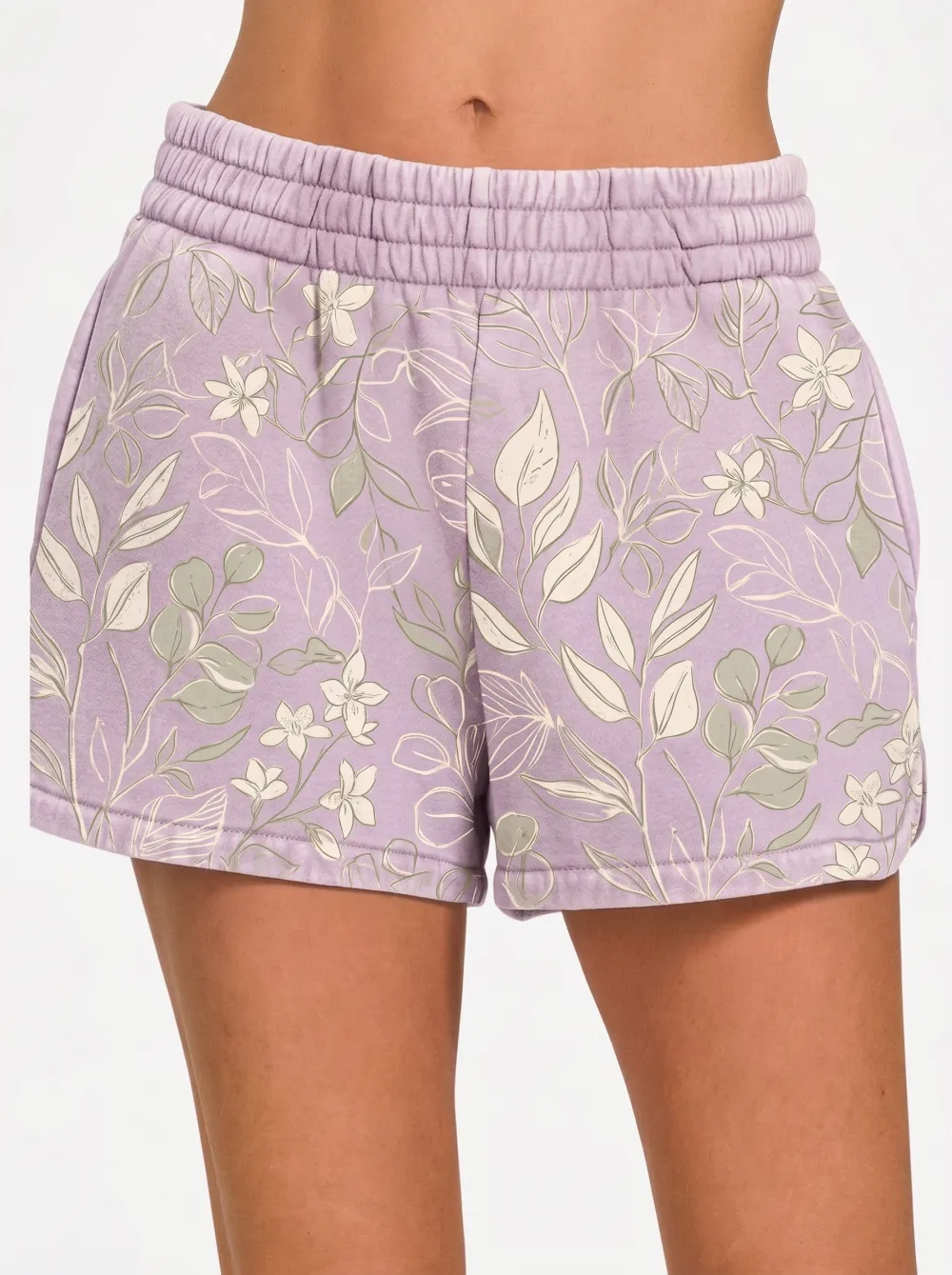 Women's Botanical Floral Nature Lover Leaf Printed Shorts