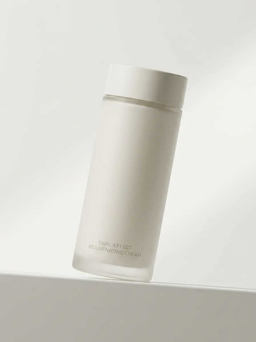 Dual-Effect Face Cream in Printed Bottle