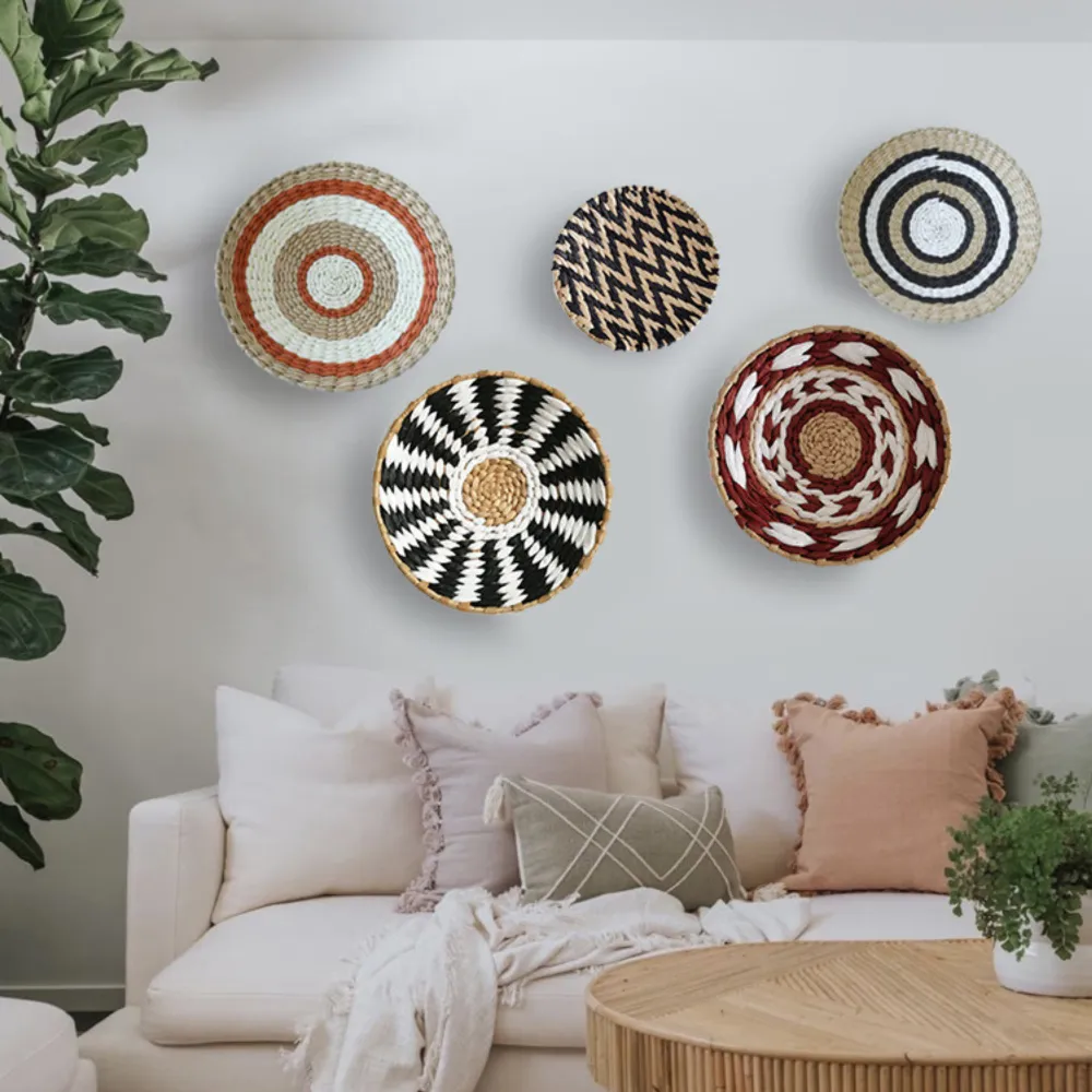Woven Rattan Home Storage Rack