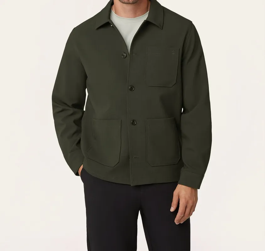Shirt Jacket Dark Green