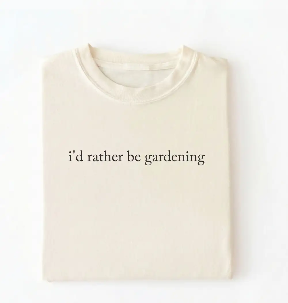Plant Theme Comfort Graphic Cotton Tee