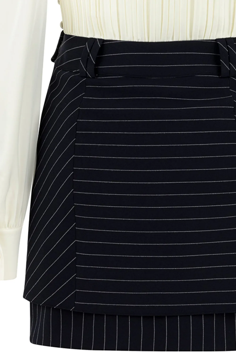 V-Neck Mini Dress-Black
