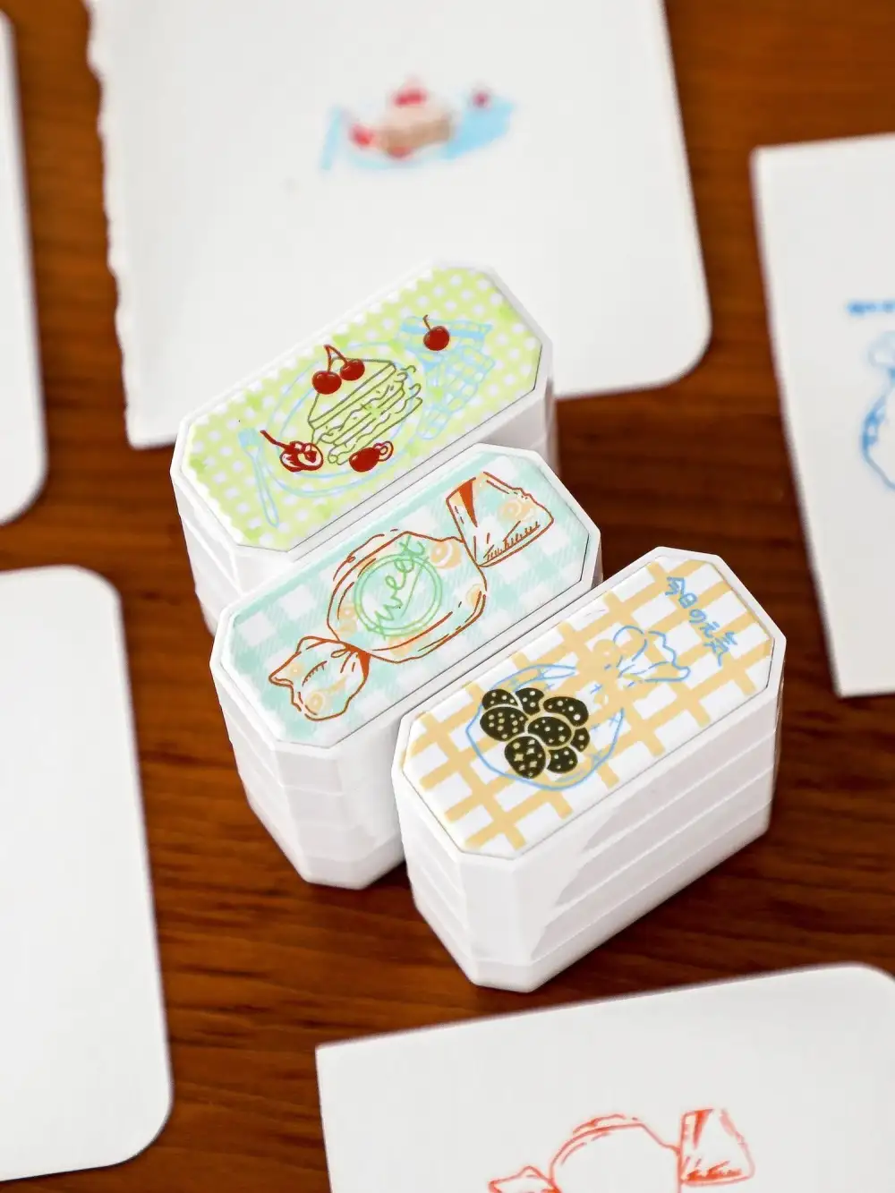 Layered Self Inking Cartoon Stamp Set