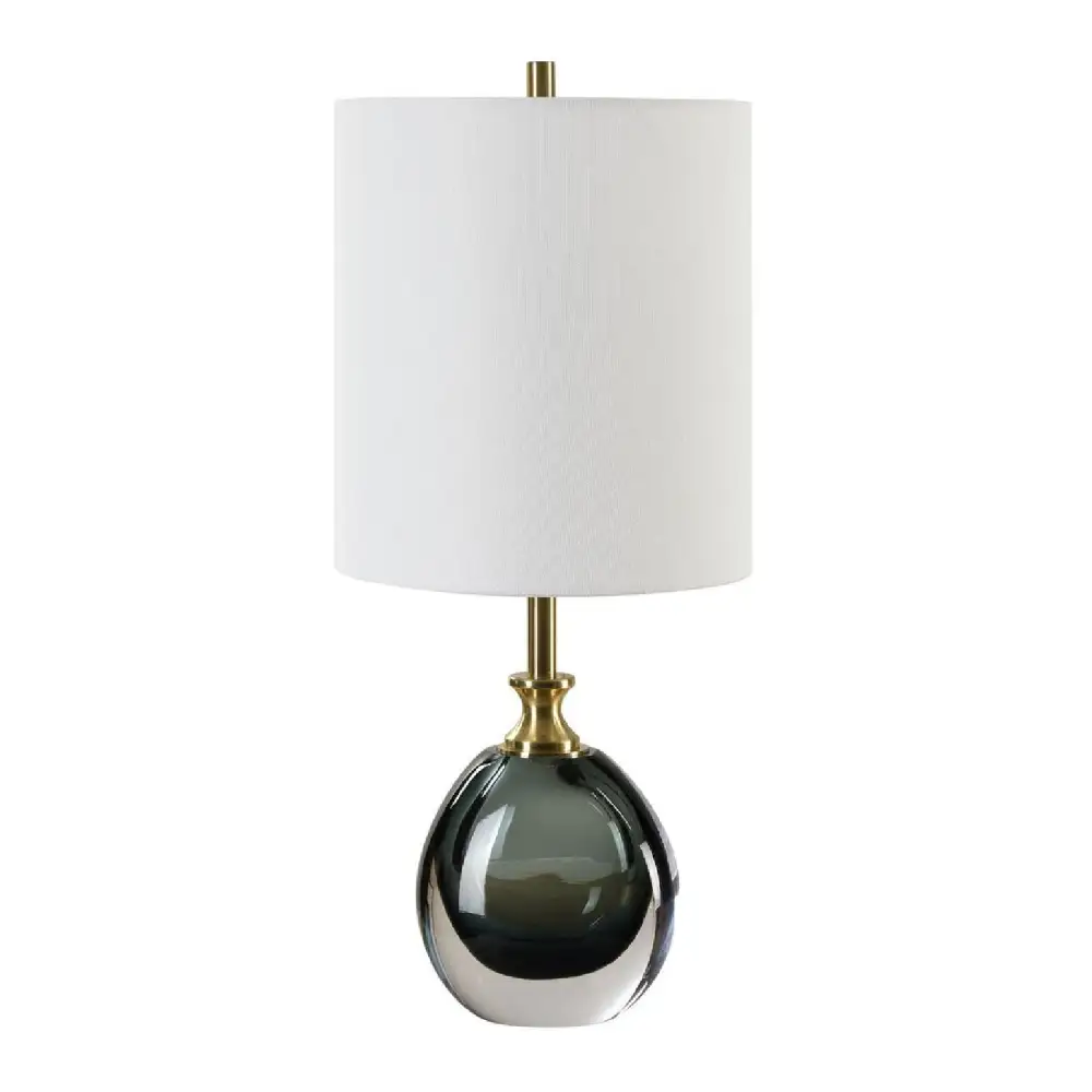 Smoky Glass Buffet Lamp