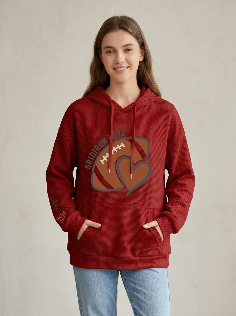 Women's Gridiron Heart Day Graphic Hoodie
