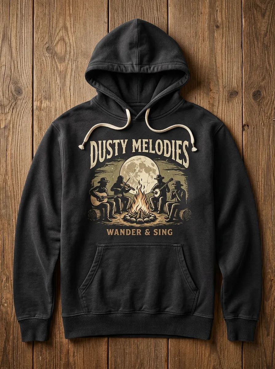 Campfire Country Music Graphic Hoodie