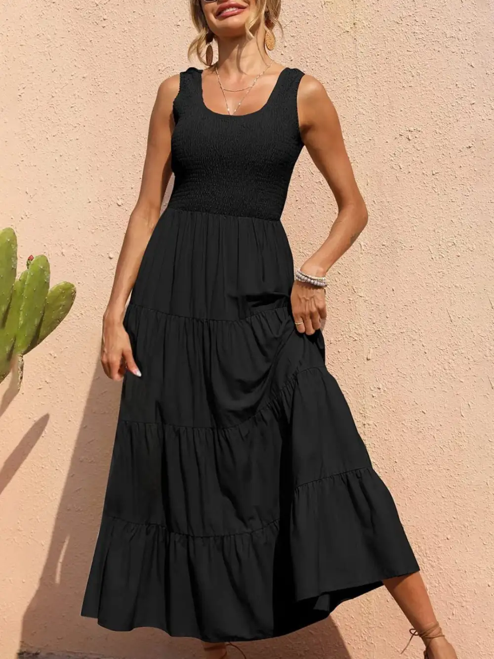 Classic Tiered Casual Dress