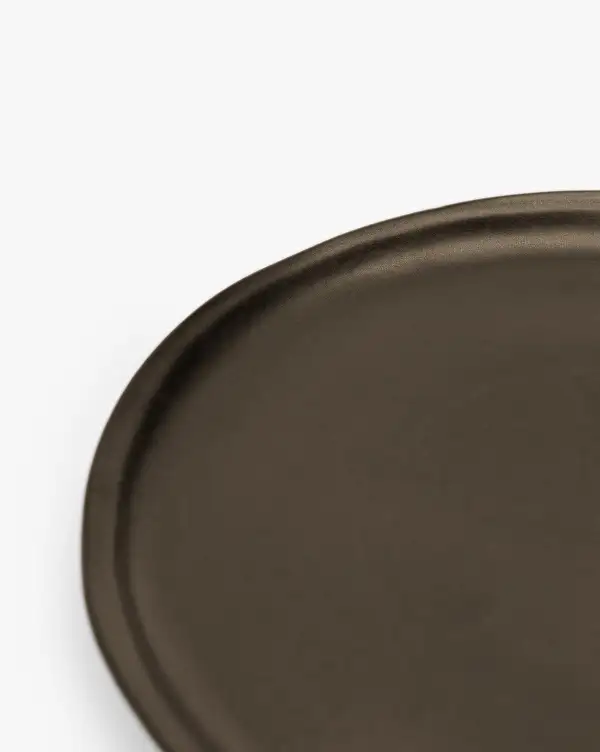 Reactive-Glaze Stoneware Dinner Plate Set
