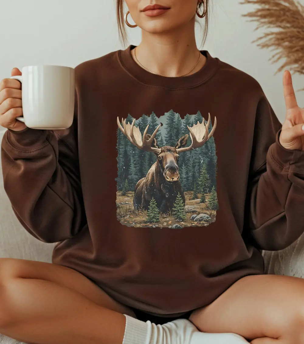 Moose Crewneck Sweatshirt