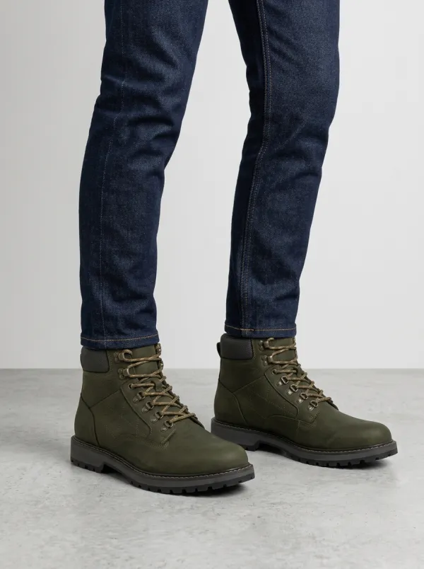 Unisex Topographic Pattern Print Work Boots