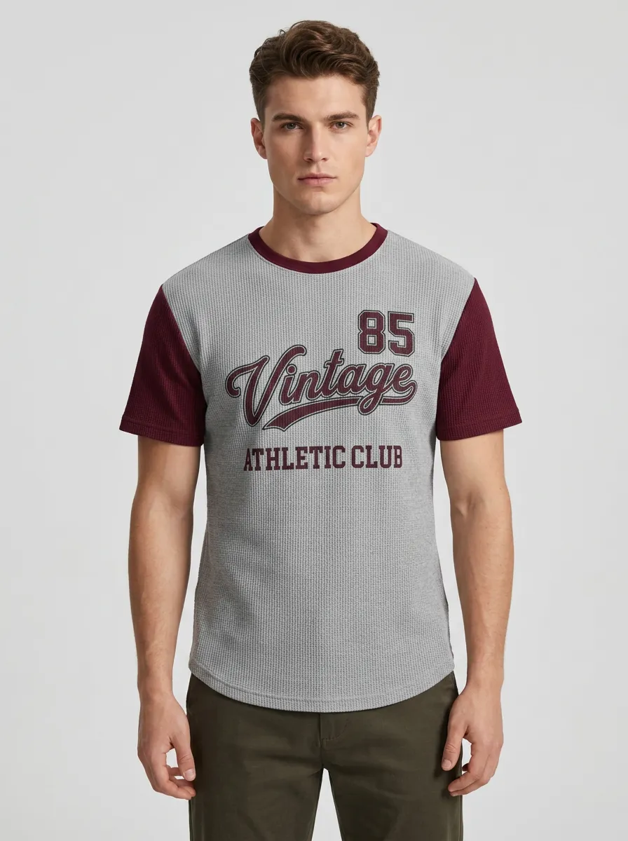 Men's Vintage 85 Athletic Club Waffle Knit Printed T-shirt
