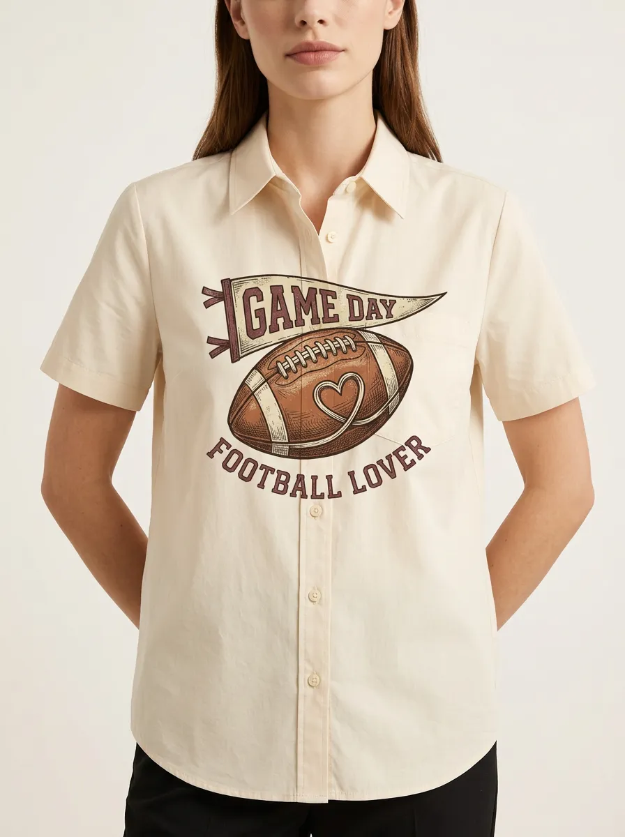 Football Graphic Casual Shirt