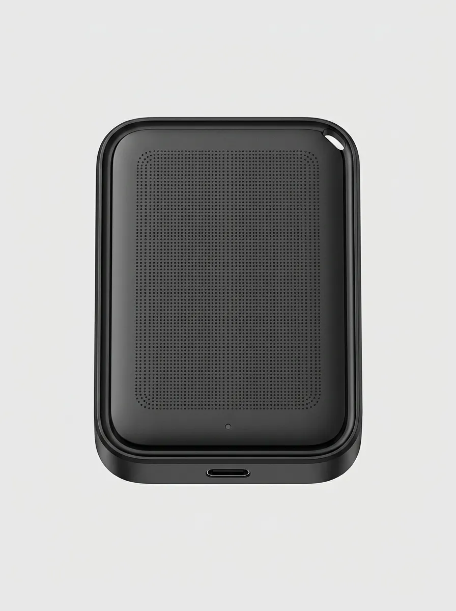 Portable External Solid State Drive Dotted Texture