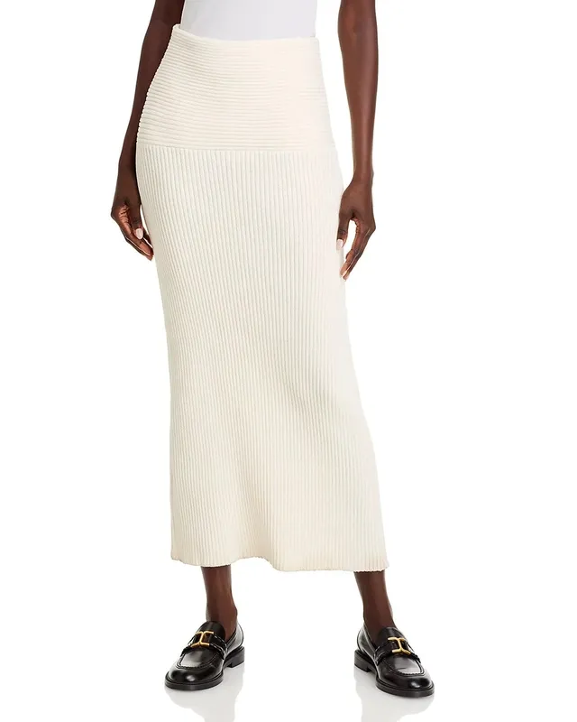 Ribbed Pull On Skirt