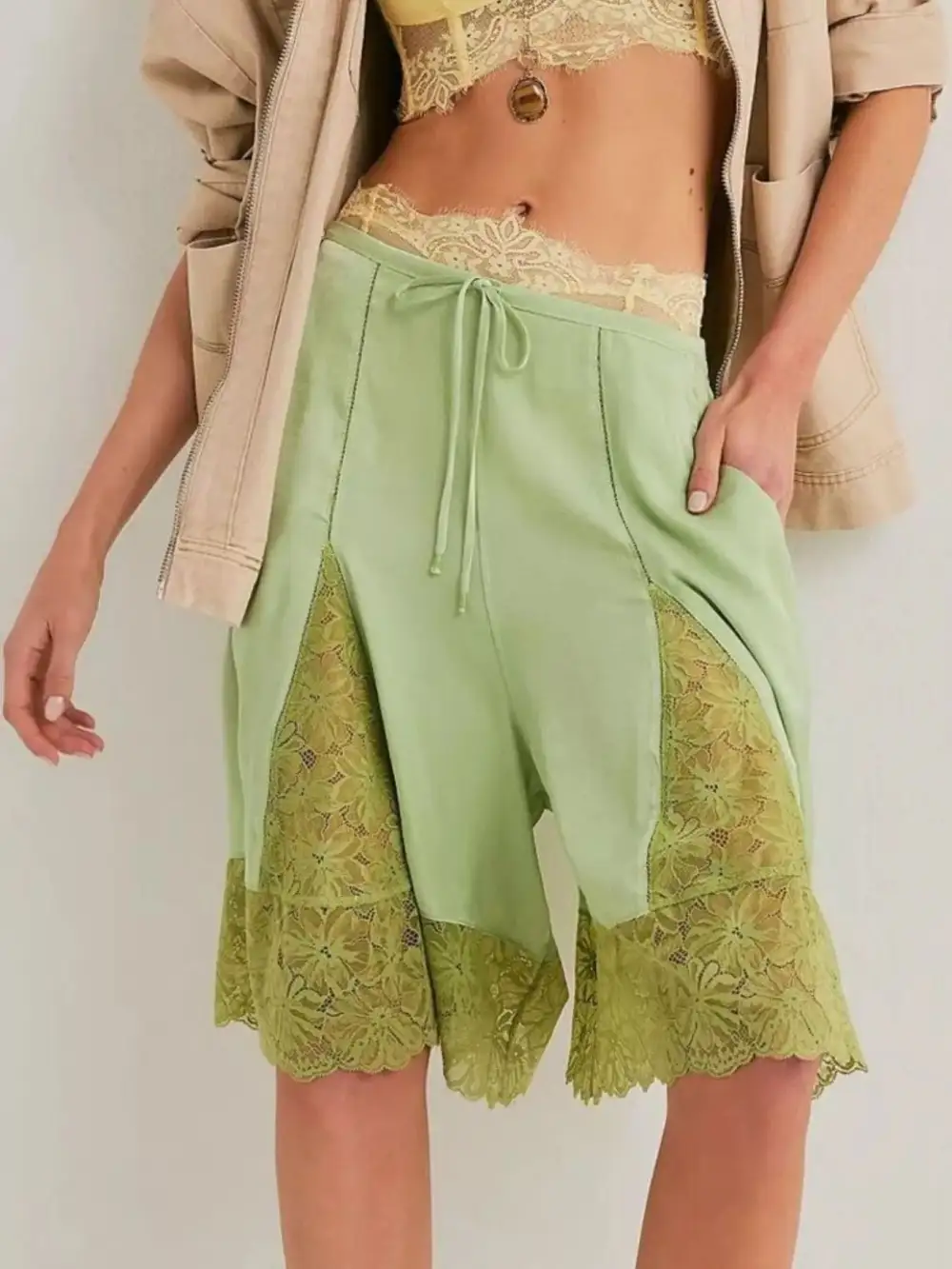 Everyday Lace Trim Shorts