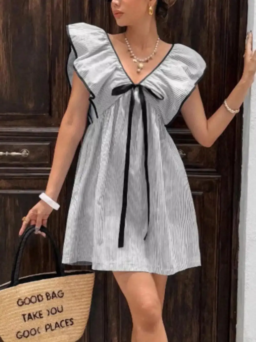 Ruffle Mini Dress
