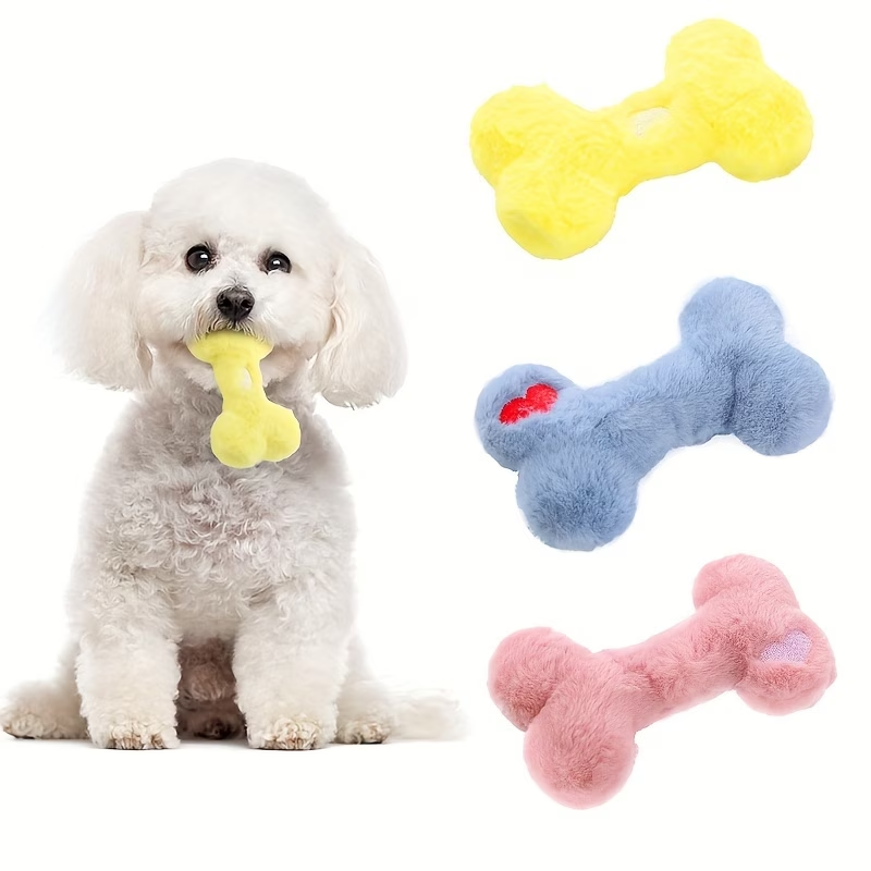 Plush Bone Dog Toy