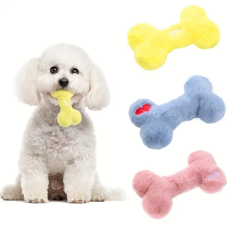 Plush Bone Dog Toy