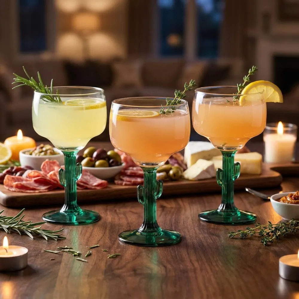 Cactus Stem Margarita Glass