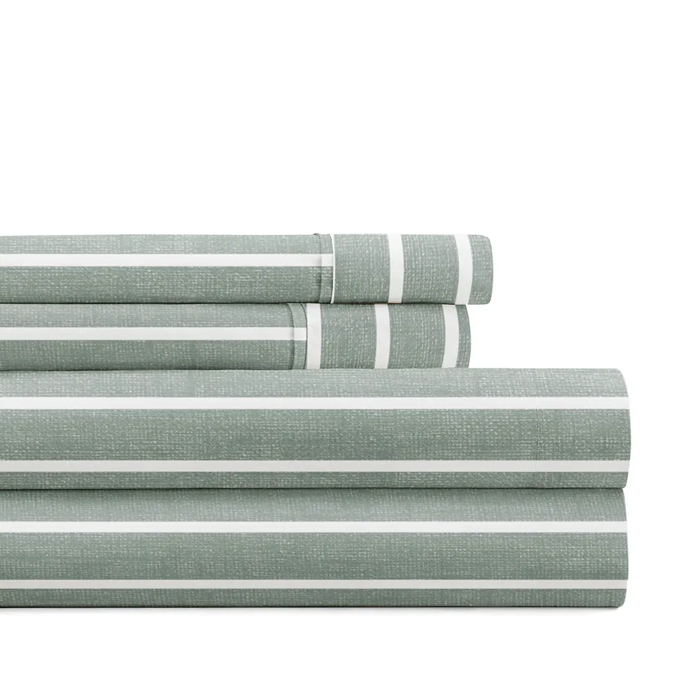 Distressed Awning Stripe Pattern Sheet Set
