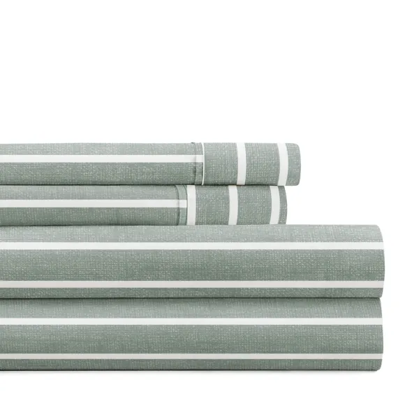 Distressed Awning Stripe Pattern Sheet Set