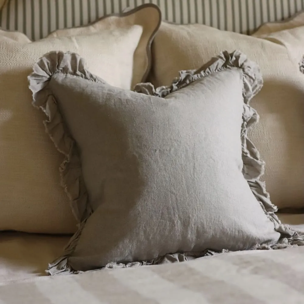 Layered Ruffled Accent Cushion
