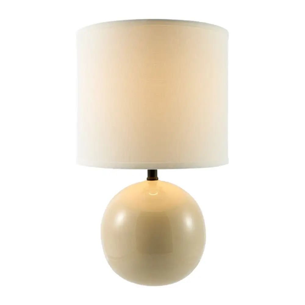 Refined Round Ceramic Table Lamp