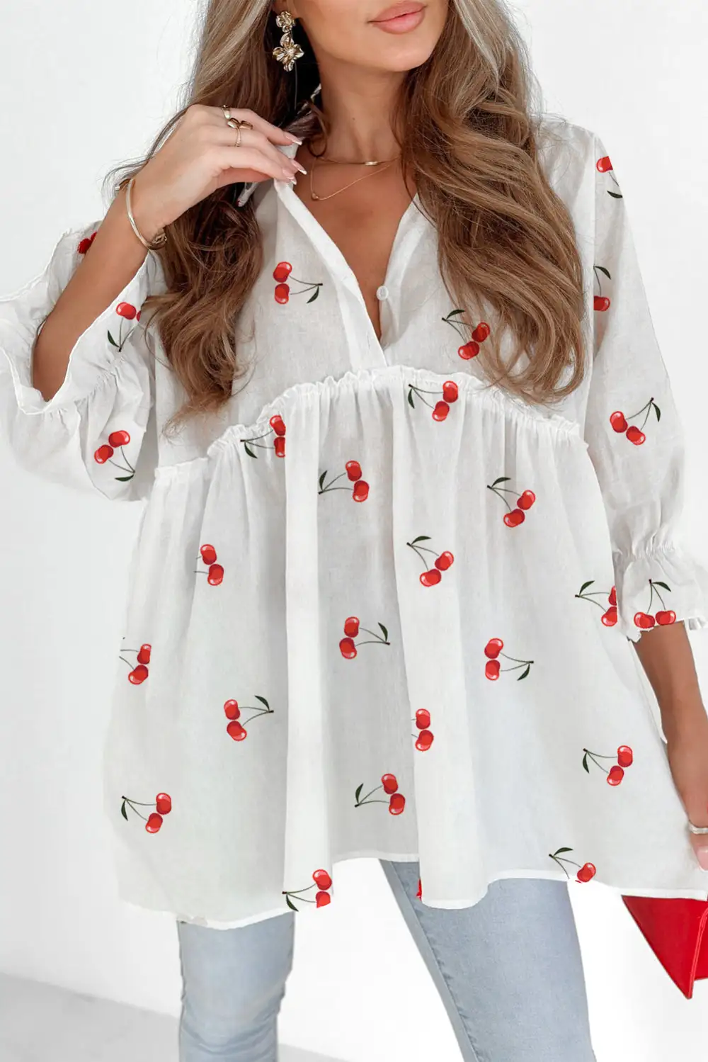 Frilled Collared Blouse
