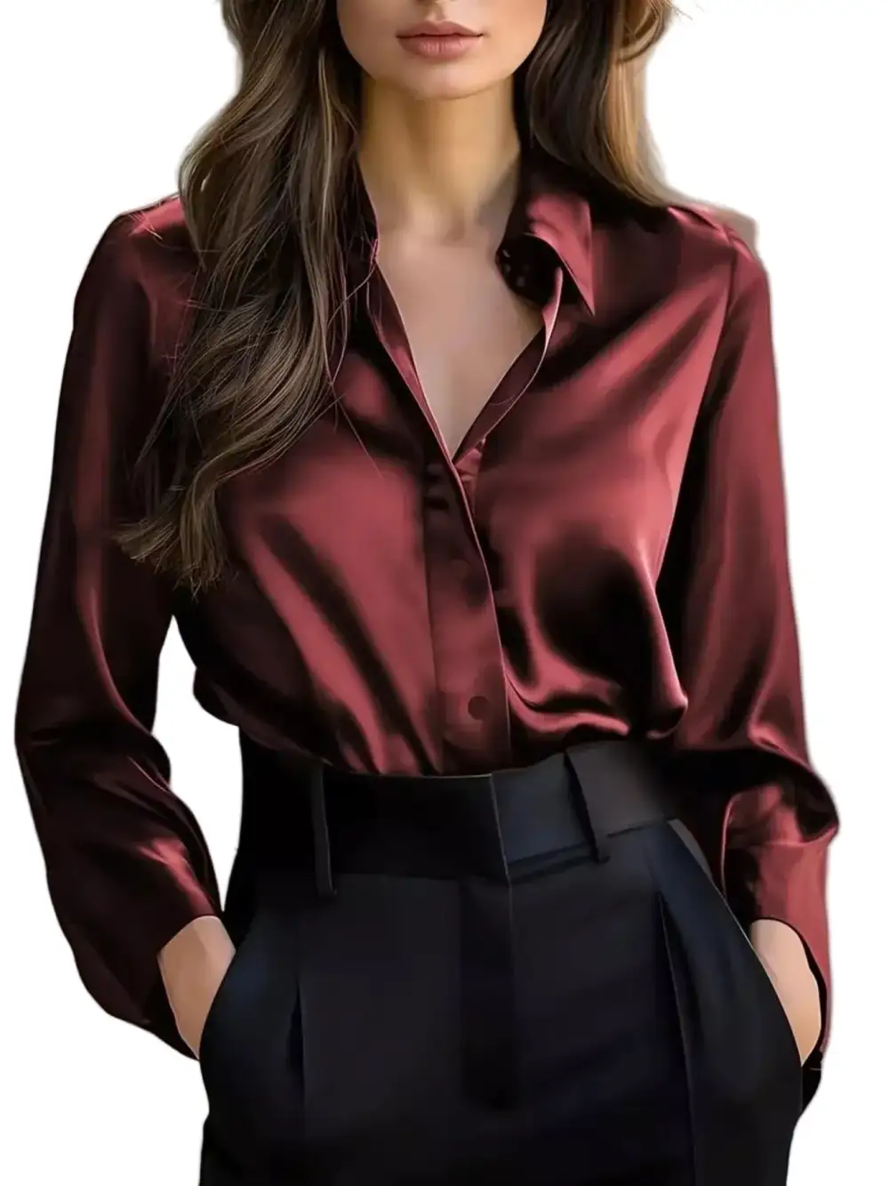 Button Down Collared Long Sleeve Shirt
