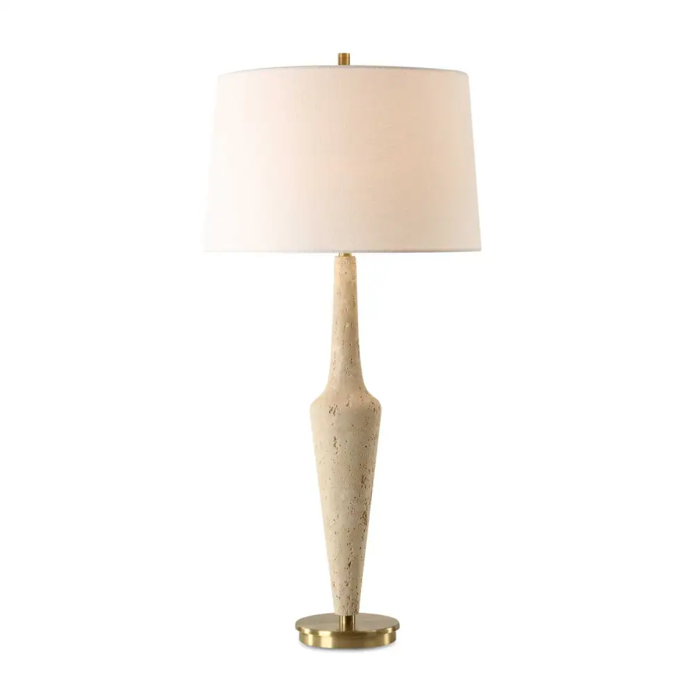 Travertine Inspired Table Lamp