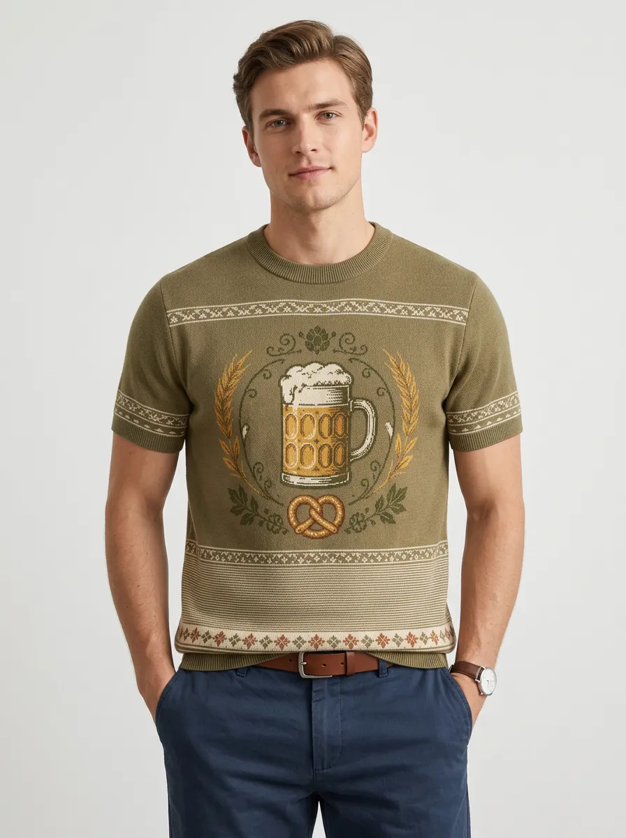 Everyday Graphic Knit Short Sleeve