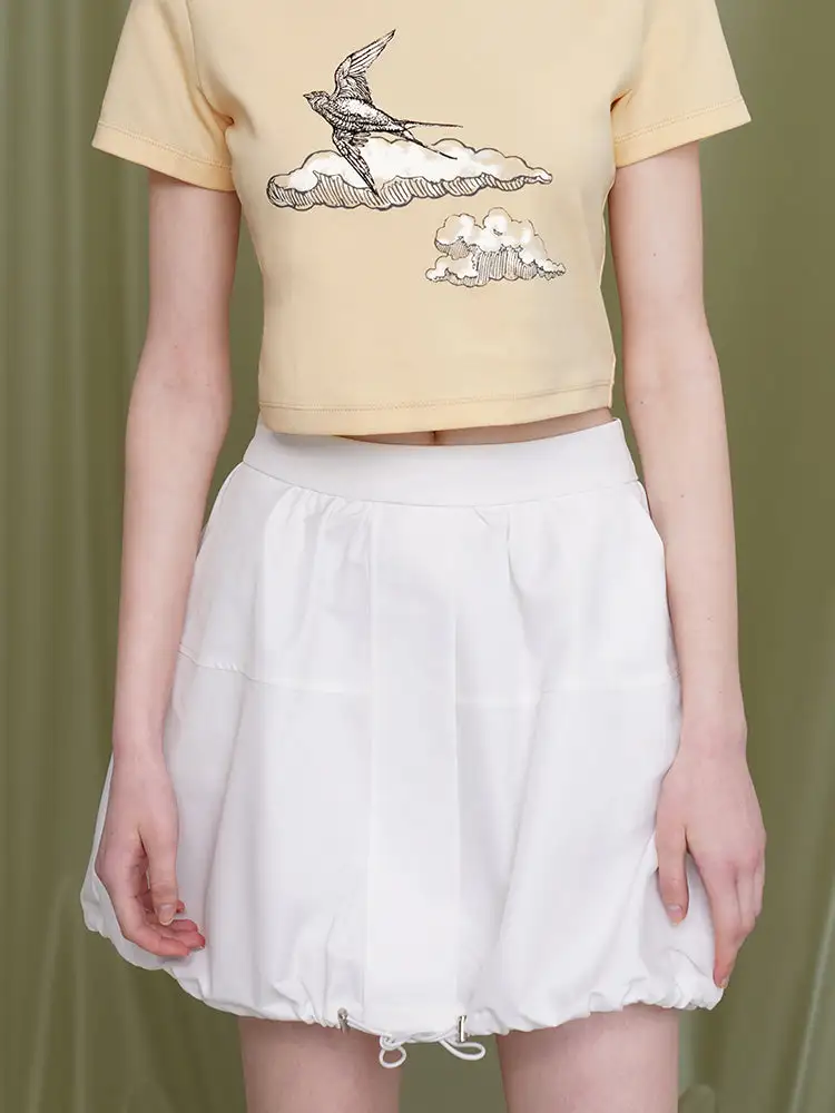 Effortless Summer Everyday Casual Polyester Skirt