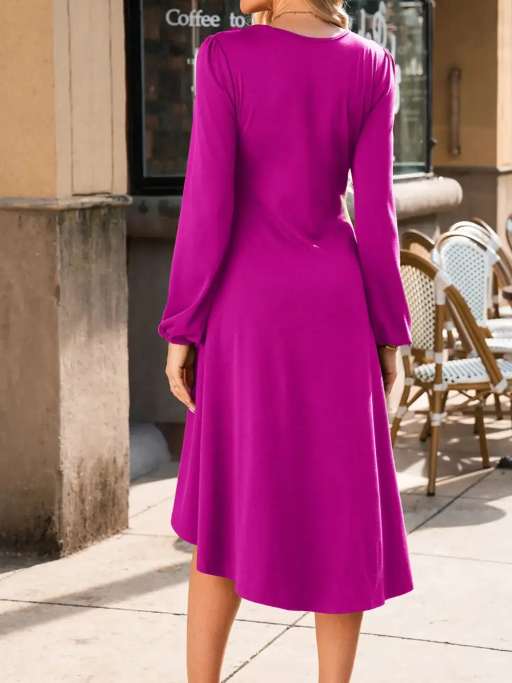 Classic Long Sleeve Midi Dress