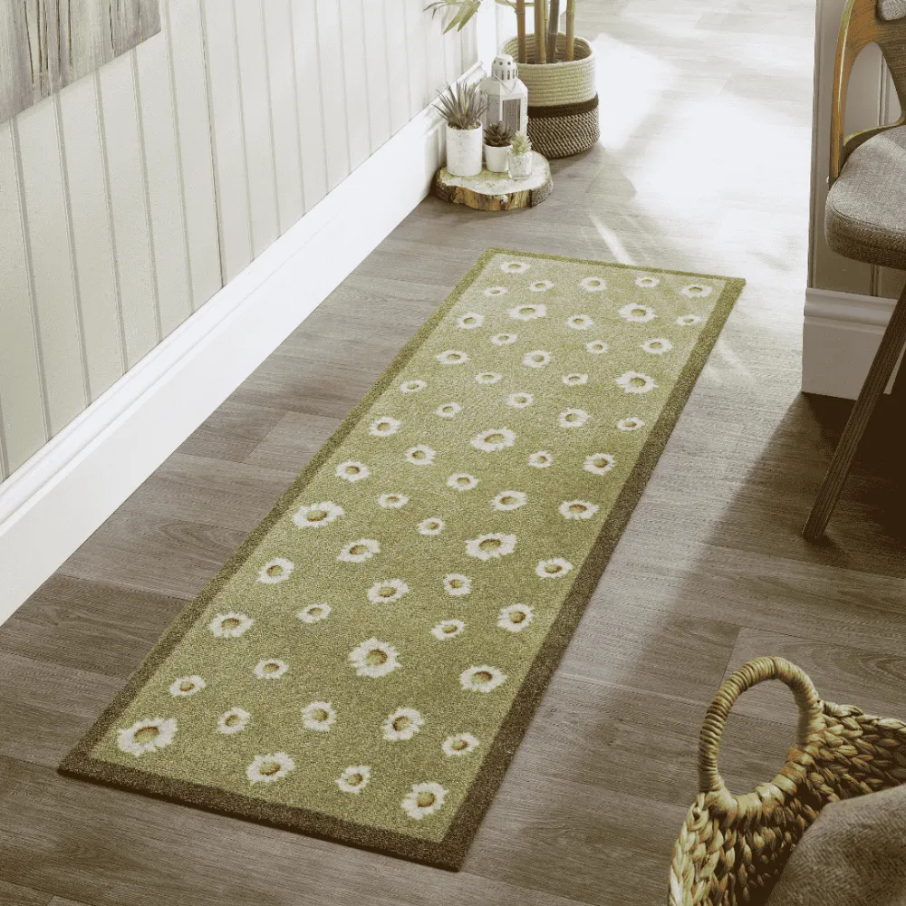 Daisy Cow Runner Rug