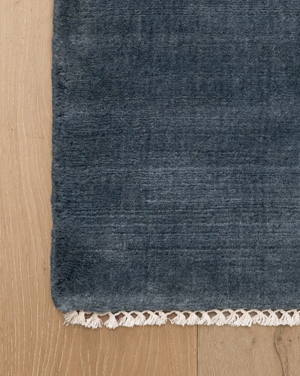 Plush-Pile Hand-Loomed Wool Area Rug