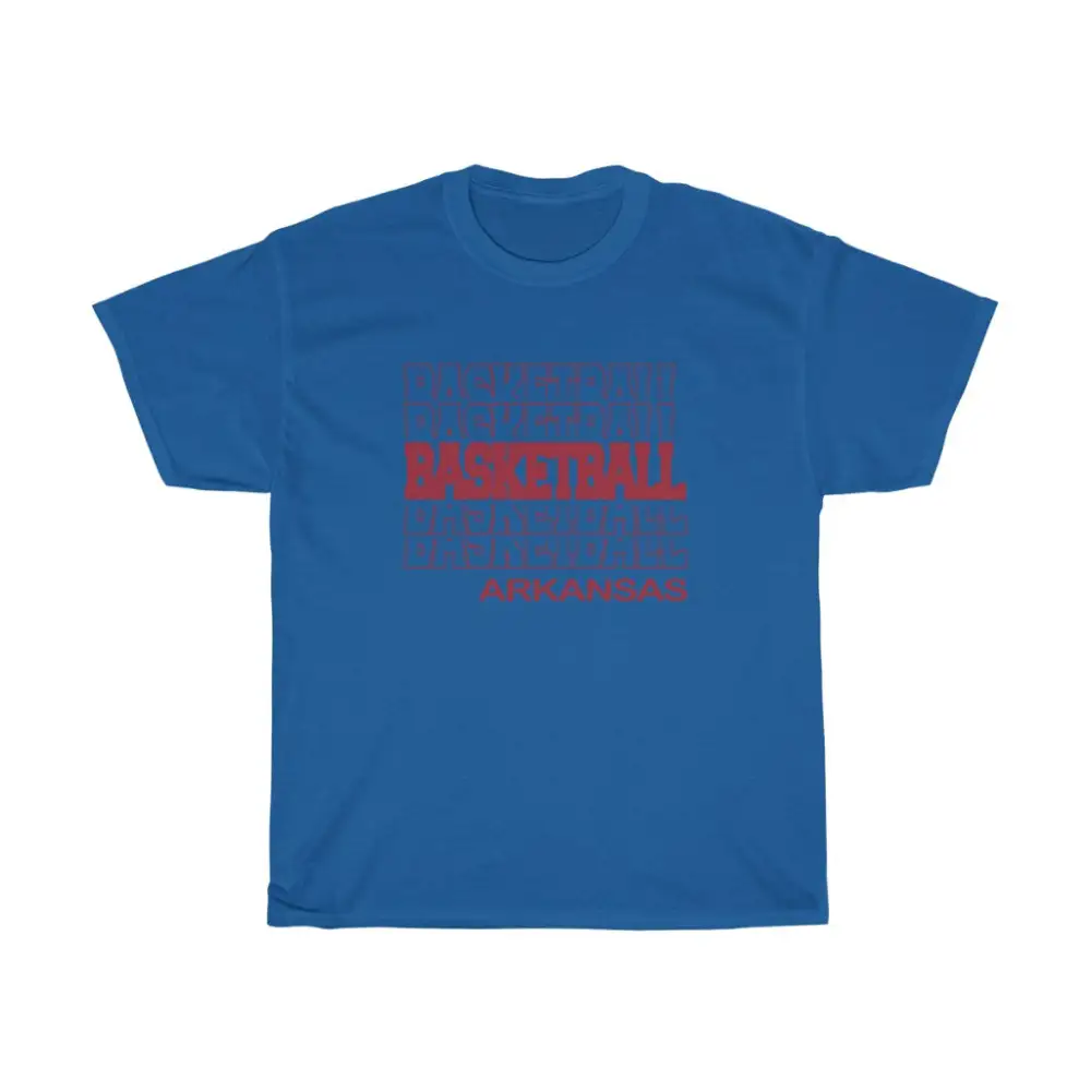 Basketball Arkansas in Modern Stacked Lettering
