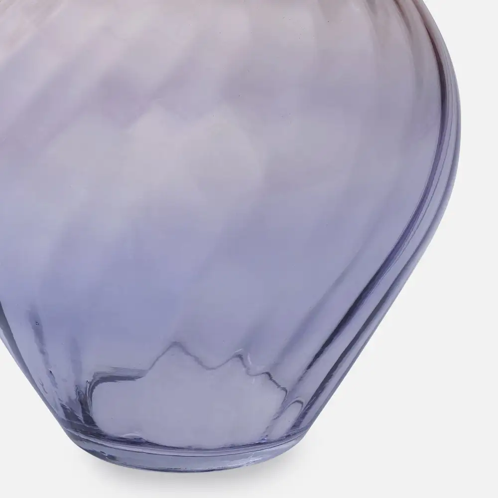 Purple Ombre Glass Vase