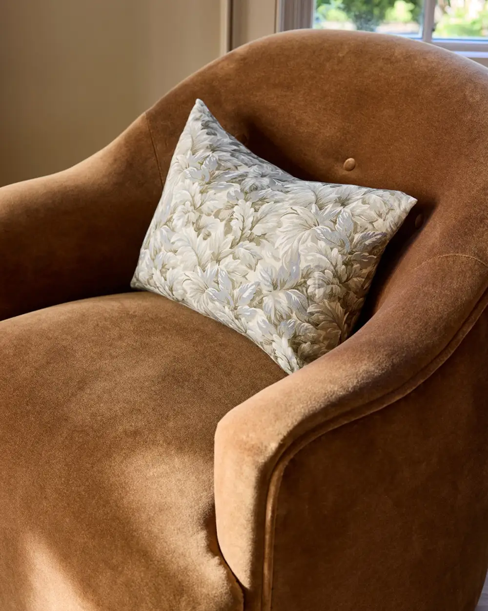 Floral Linen Pillow Cover