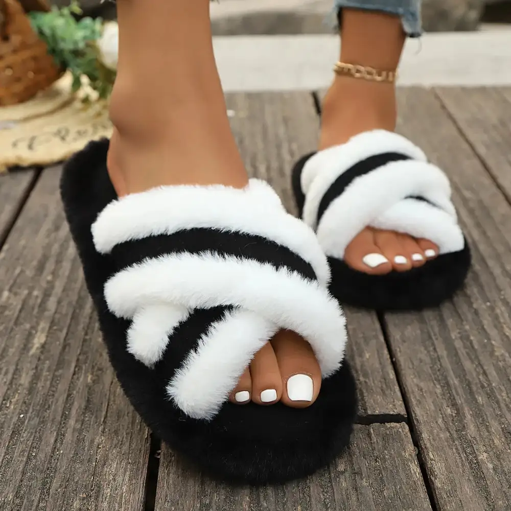 Easygoing Open Toe House Slippers
