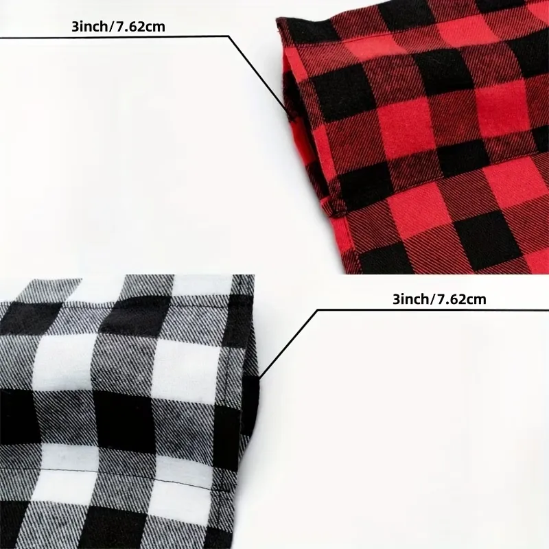 Short Plaid Window Valance