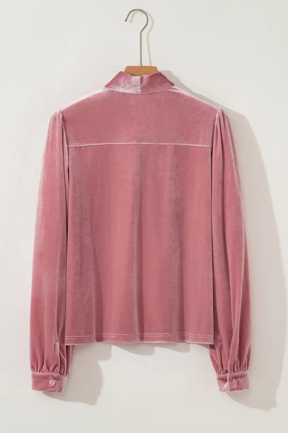 Bow Detail Tie Detail Long Sleeve Blouse