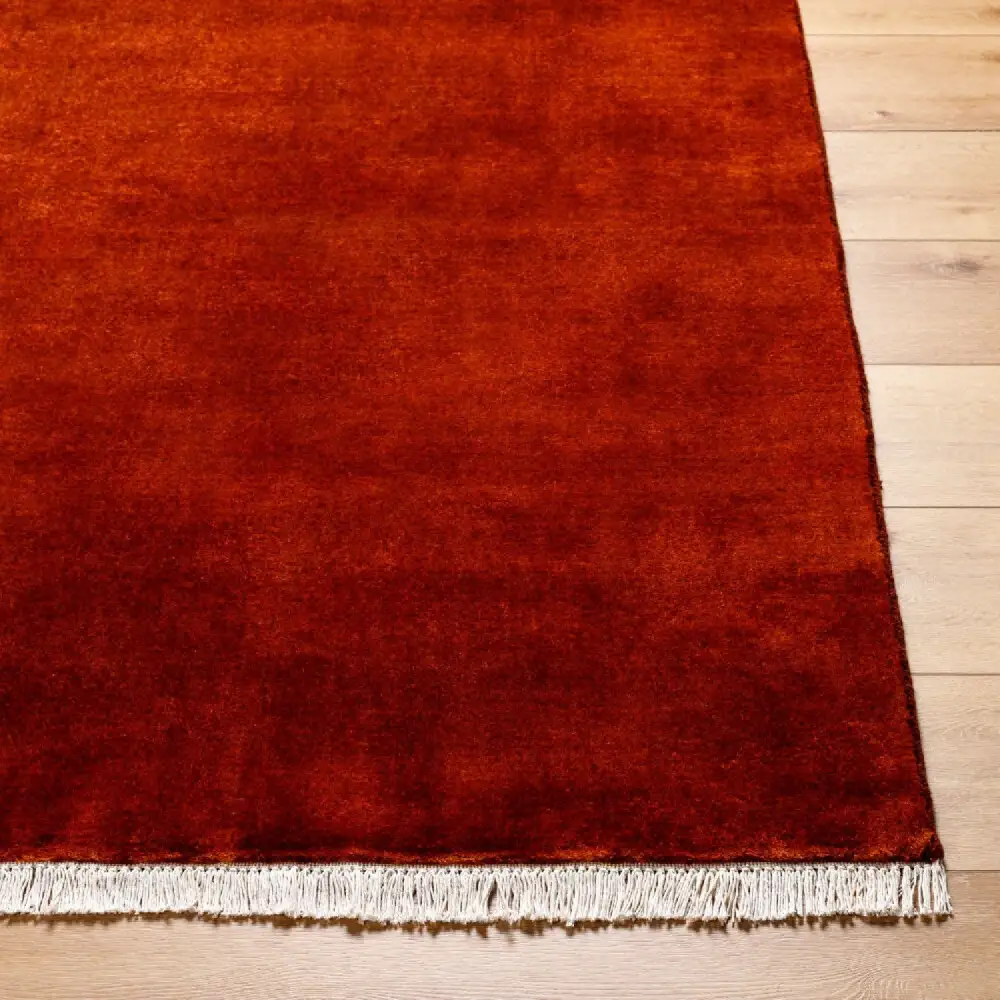 Hand-Loomed Wool Fringe Table Runner