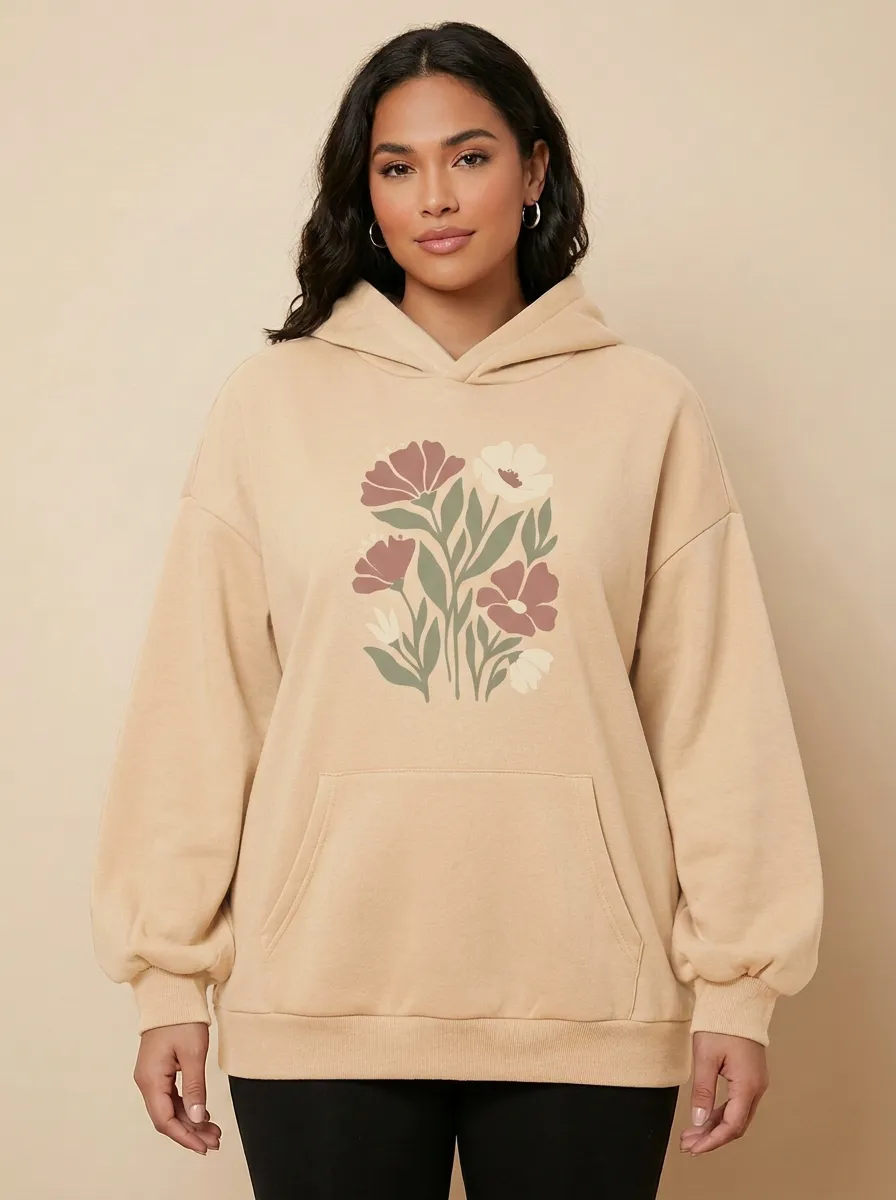 Botanical Nature Floral Hoodie